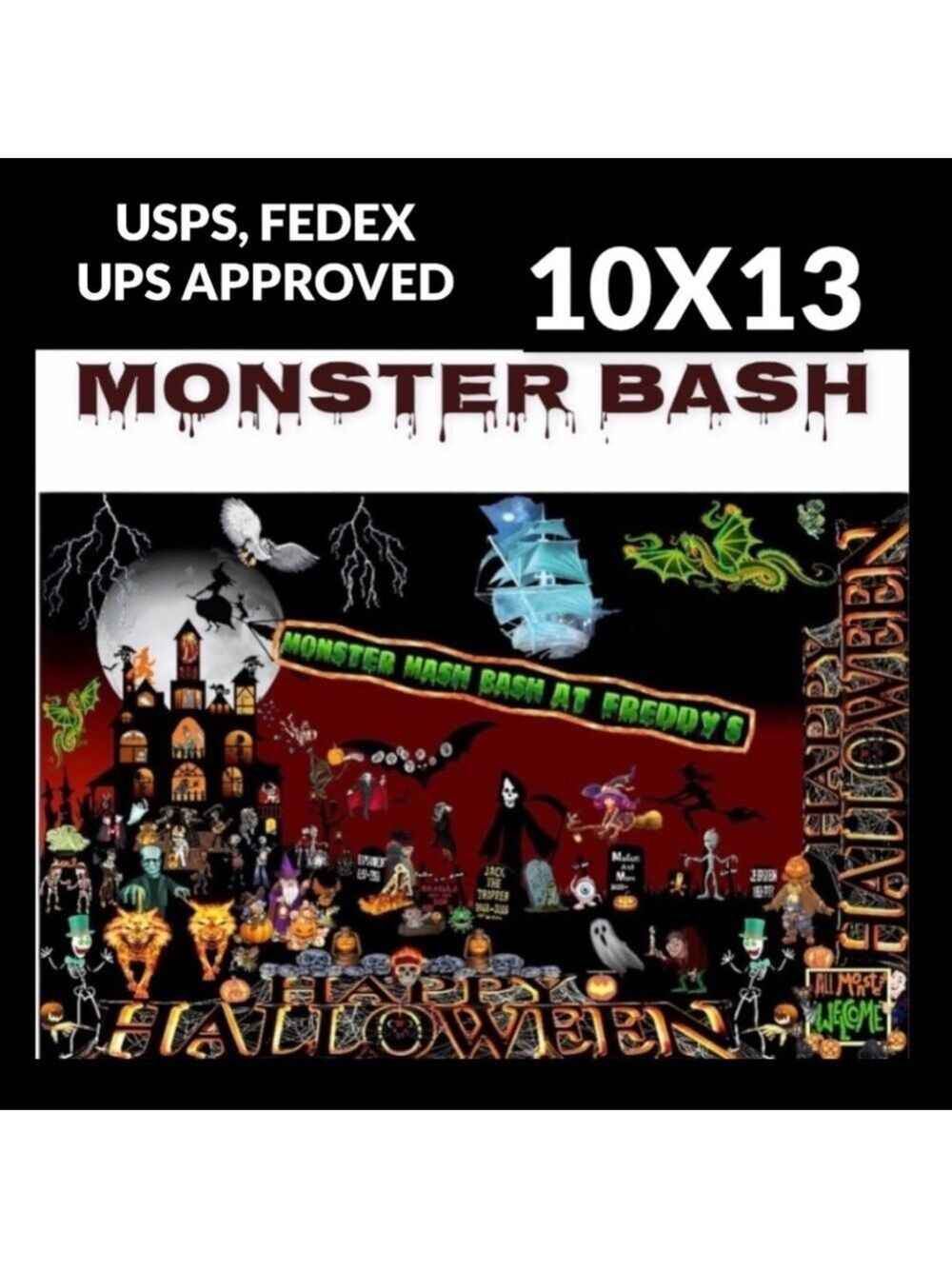 25 10x13 Poly Mailers Halloween Shipping Envelopes PRICE IS FIRM Monster Fall - Picture 11 of 11